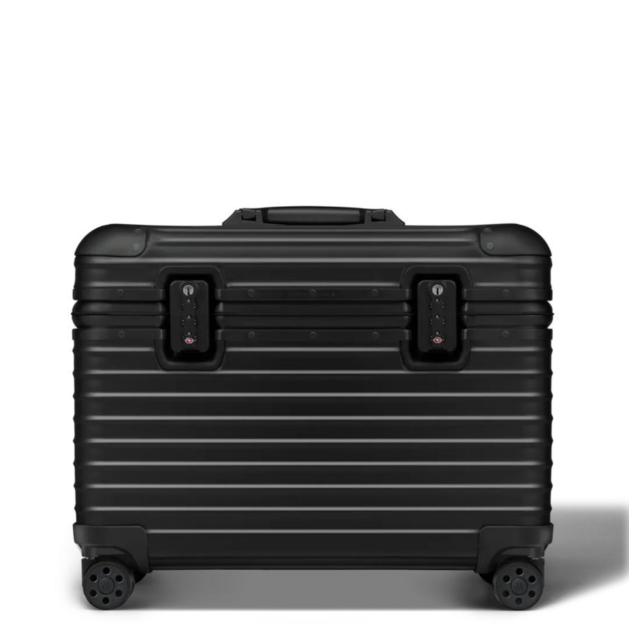 リモワ「Original パイロット」ブラック、16インチPCを持ち運べる上開きアルミケース
