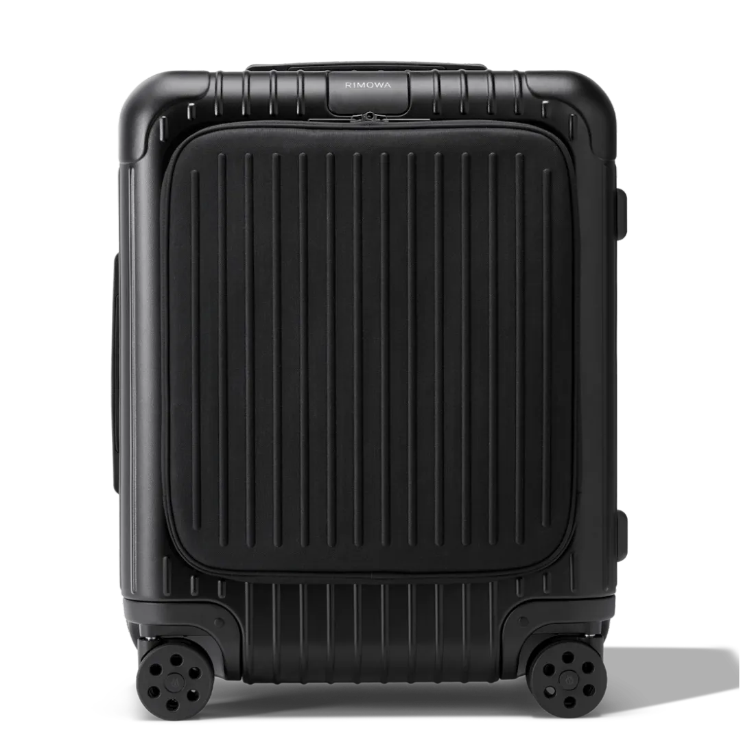 リモワ「Essential Sleeve キャビン プラス」マットブラック、前面ポケットで4～5泊の旅を快適に